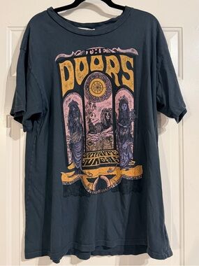 daydreamer x free people doors graphic t-shirt dress gray Medium